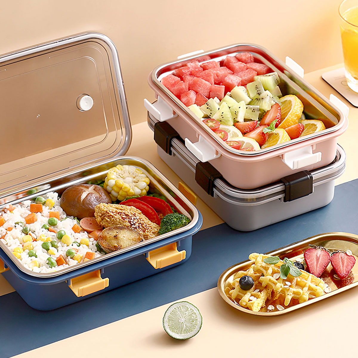 304不銹鋼飯盒小號(hào)1格